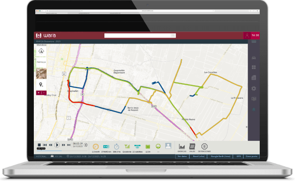 Historial de recorridos