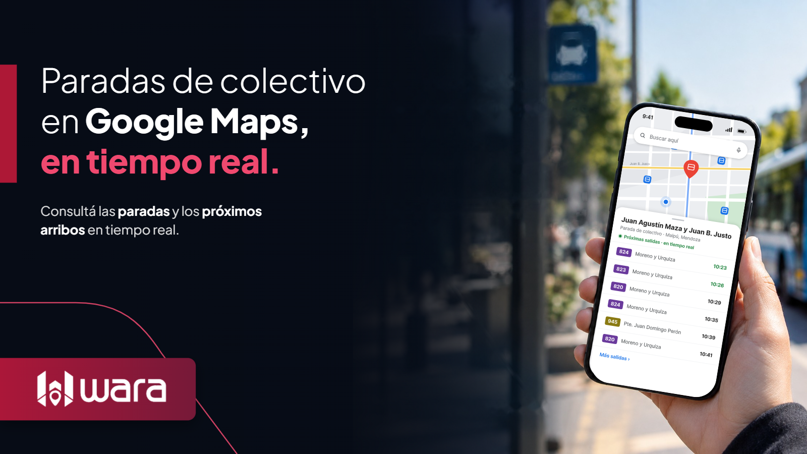 Transporte público en tiempo real ahora en Google Maps: WARA integra información para facilitar los viajes